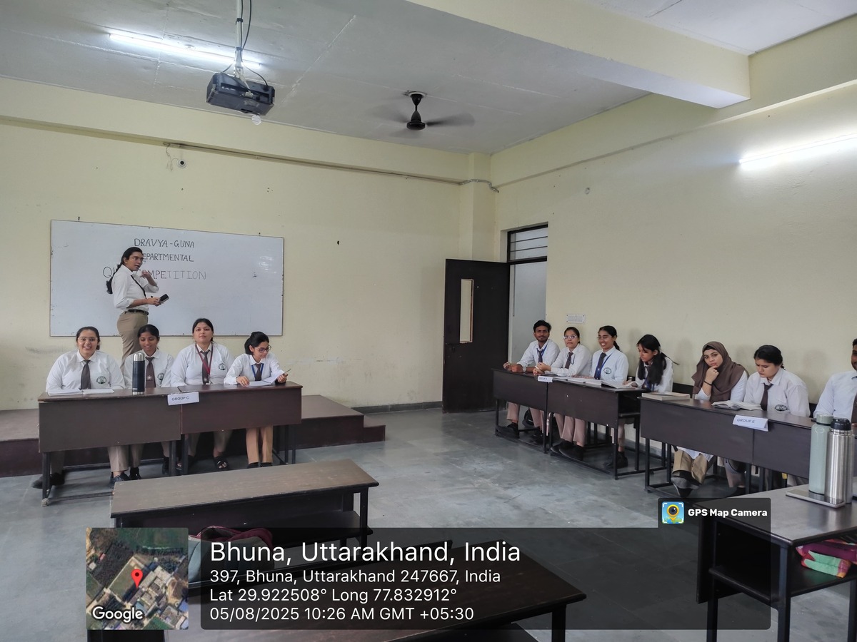 Quiz Competition by Departmaent of Dravyaguna